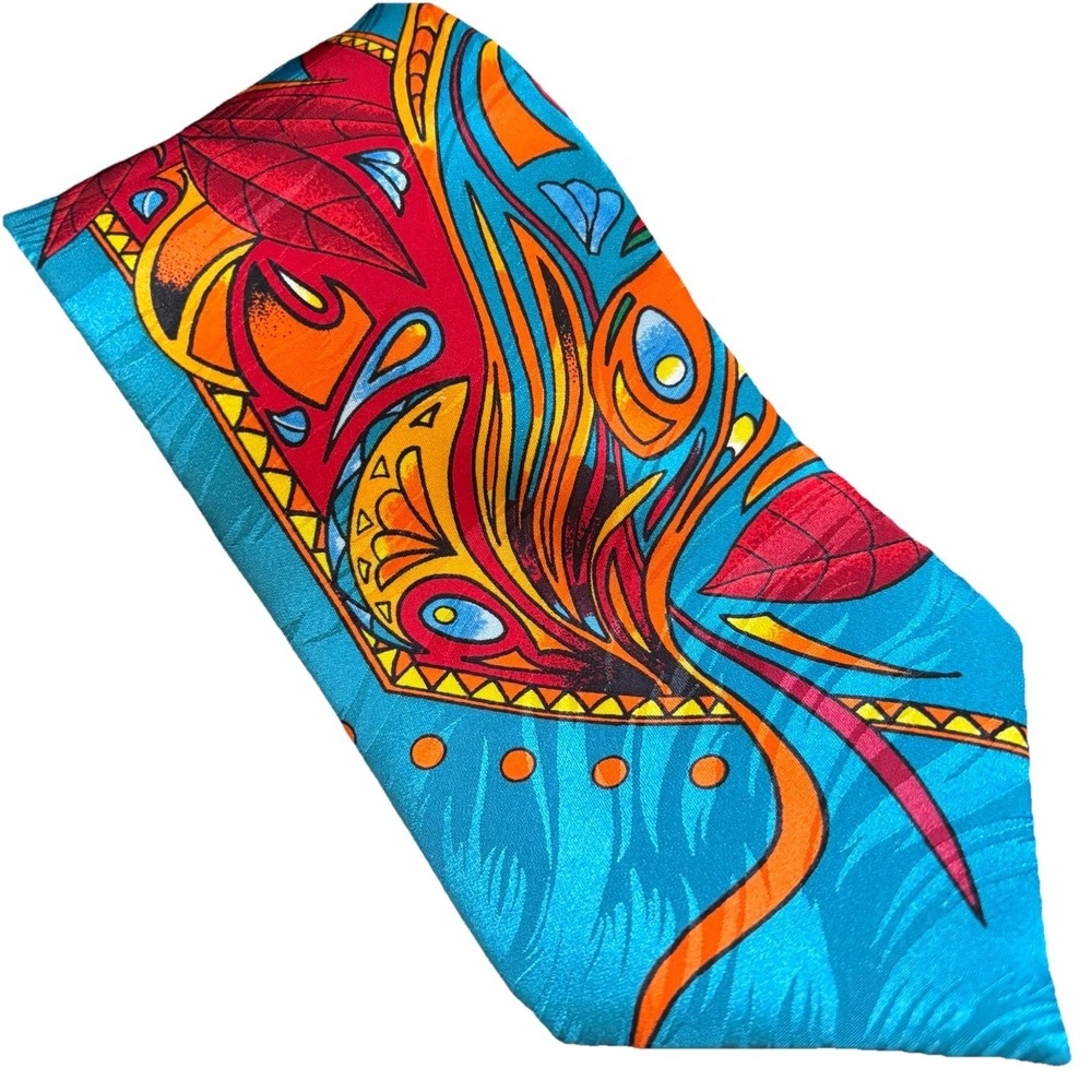 Rush Limbaugh No Boundaries Neck Tie 100% Silk 58"x3.5" Peacock Chain NEW